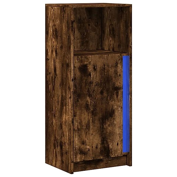 vidaXL LED-Sideboard Räuchereiche 42,5x34x100 cm Holzwerkstoff 852156 günstig online kaufen