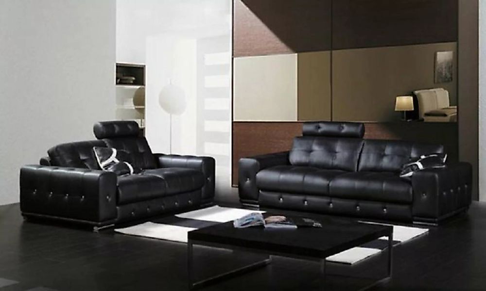 JVmoebel Sofa Ledersofa Couchen Sofa Sitzer Set Sofas Polster Couch 3tlg Se günstig online kaufen