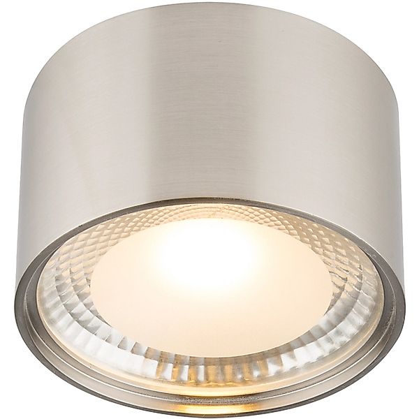 Globo LED-Deckenleuchte Serena Nickel matt Ø 11,3 cm günstig online kaufen