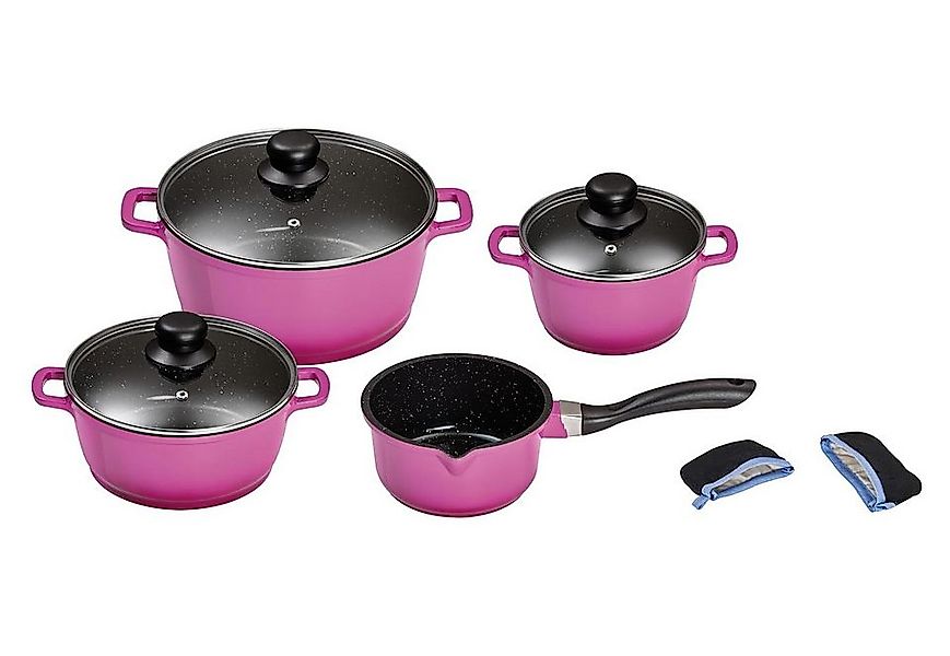 KING Topf-Set Set, je 1 Kochtopf Ø 16/20/24 cm, 1x Stielkasserolle Ø 16 cm, günstig online kaufen