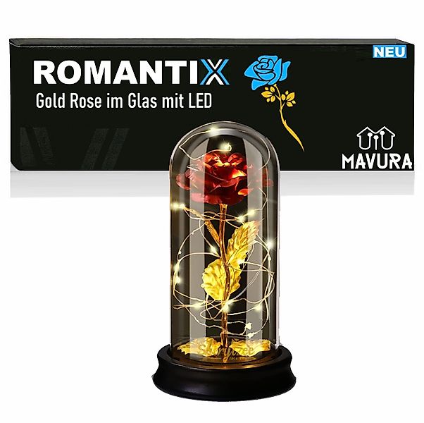 Kunstblume ROMANTIX Ewige Rose im Glas günstig online kaufen