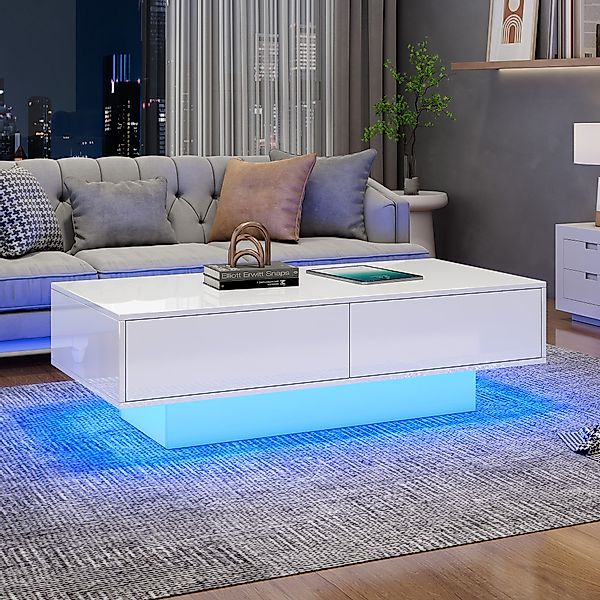 STILVORA Couchtisch mit Schubladen,Wohnzimmertisch Sofatisch mit günstig online kaufen