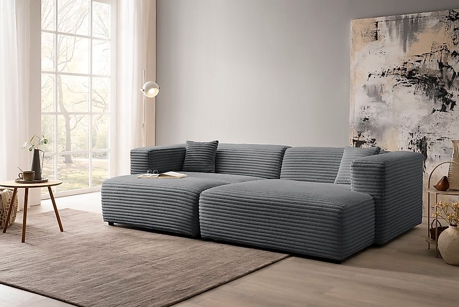 andas Polsterecke "BAKELS, Ecksofa-Set mit Hocker, L-Form mit Schlaffunktio günstig online kaufen