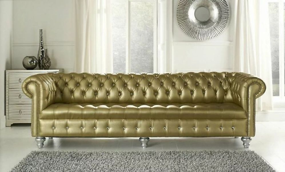 JVmoebel 4-Sitzer Chesterfield Ledersofa Sofa Couch XXL Big Luxus Designer günstig online kaufen