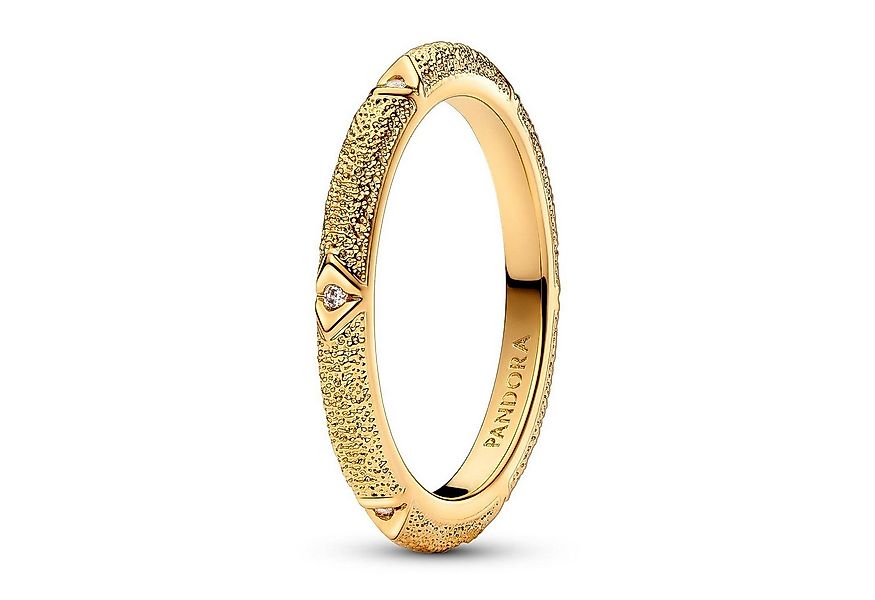 Pandora Fingerring für Struktur & Steine Goldfarben günstig online kaufen