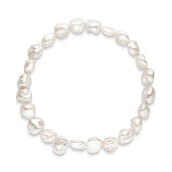Materia Perlenarmband Damen Süßwasserzuchtperlen Creme Weiß günstig online kaufen