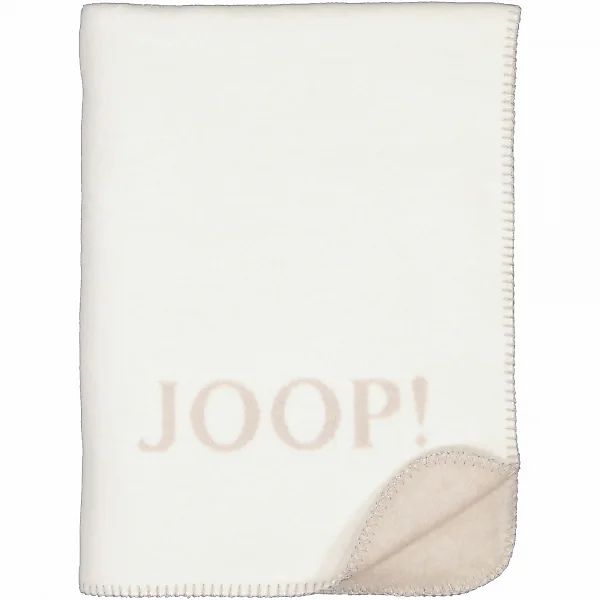 JOOP! Wohndecke Uni-Doubleface - Größe: 150x200 cm - Farbe: Ecru-Feder günstig online kaufen