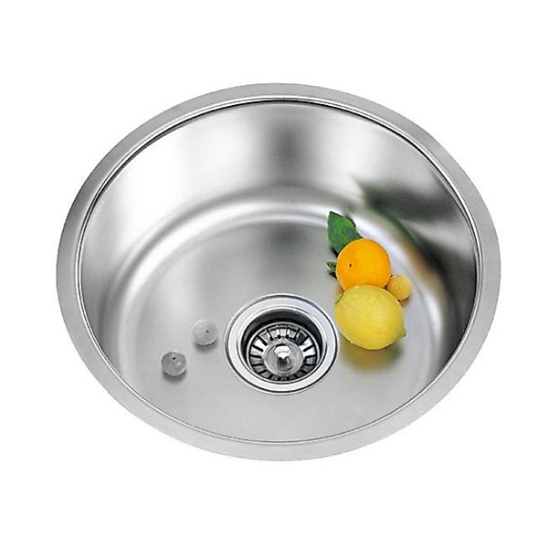 JEOBEST Edelstahlspüle Spülbecken 41x41 cm Einbauspüle Küchenspüle inkl. Si günstig online kaufen