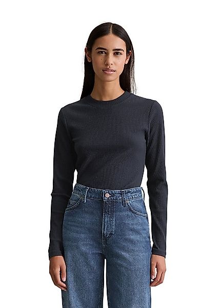 Marc O'Polo DENIM Langarmshirt Rundhalsausschnitt, slim fit, Bio-Baumwolle günstig online kaufen