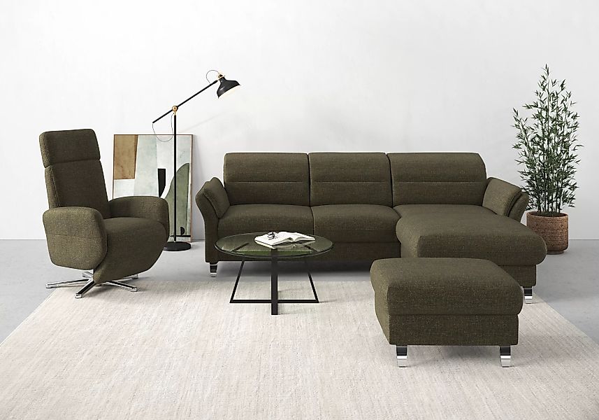 sit&more Ecksofa Grenoble L-Form mit Federkern, wahlweise mit Bettfunktion, günstig online kaufen