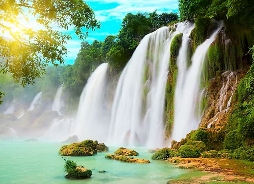 Papermoon Fototapete »Ban Gioc Vietnam Waterfall« glatt günstig online kaufen