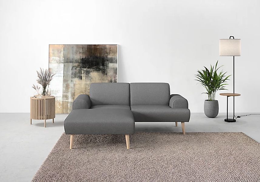 andas Ecksofa »Swift Scandic Design, komfortabler Federkern, Breite 192cm, günstig online kaufen