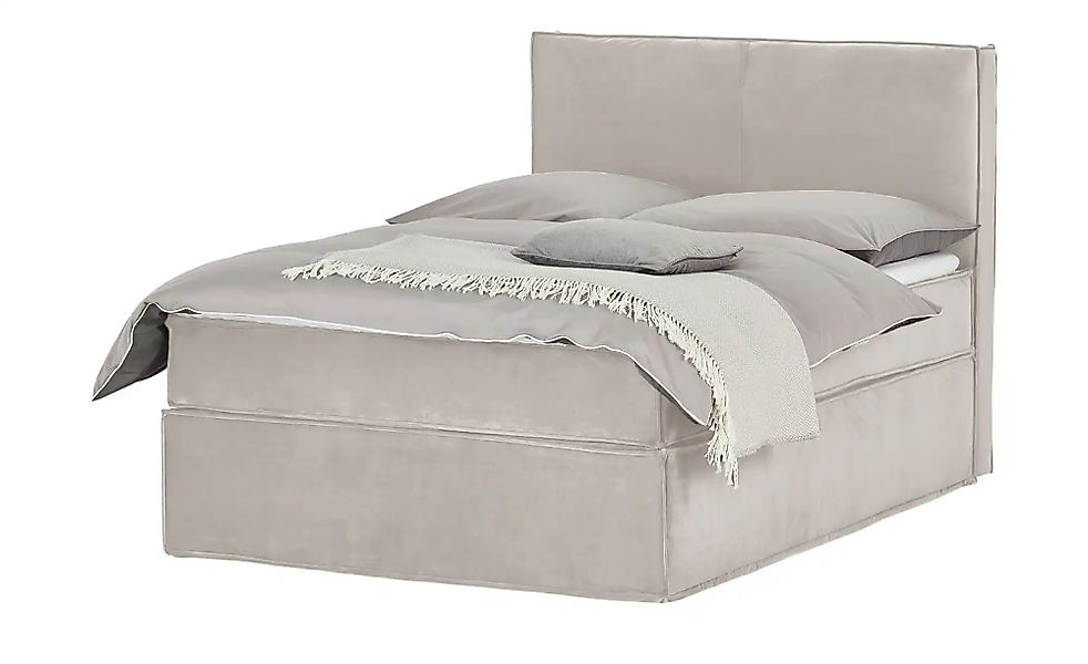 Boxi Boxspringbett mit trendigem Keder Boxi ¦ beige ¦ Maße (cm): B: 140 H: günstig online kaufen