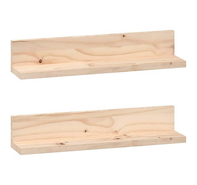 furnicato Wandregal Wandregale 2 Stk. 50x11x9 cm Massivholz Kiefer, 1-tlg. günstig online kaufen