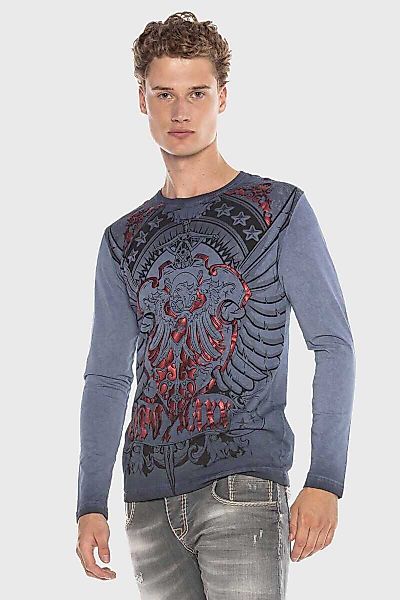 Cipo & Baxx T-Shirt "Sweatshirts", mit Print und Glanzdruck günstig online kaufen
