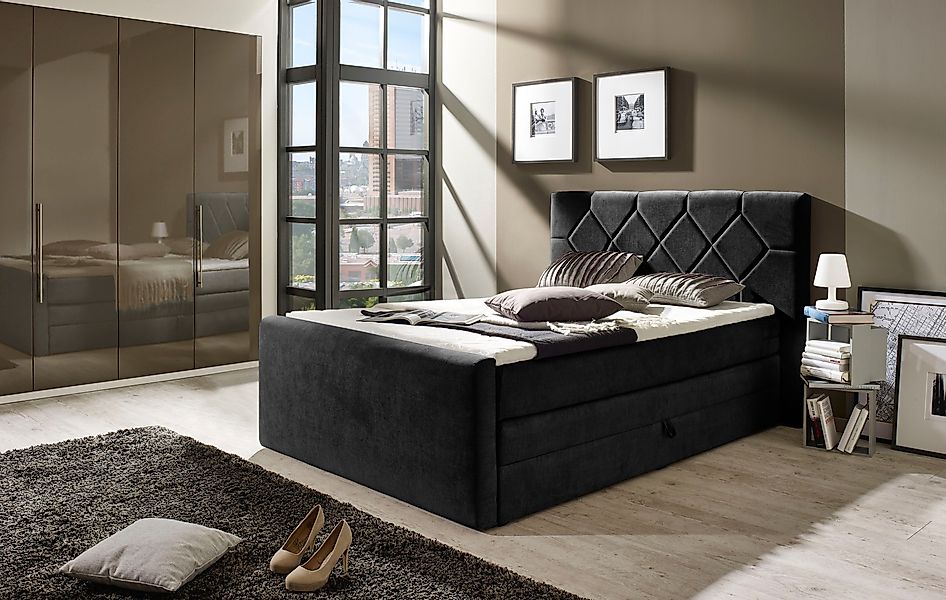 Places of Style Boxspringbett Atlanta, inklusive günstig online kaufen