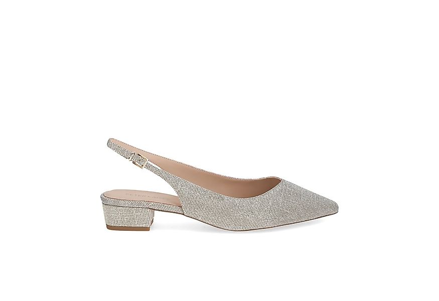 Peter Kaiser Peter Kaiser 79442 910, Peeptoes & Slingpumps, Beige, metallik günstig online kaufen