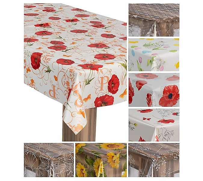 laro Tischdecke Wachstuch-Tischdecke Wachstischdecke Gartentischdecke günstig online kaufen