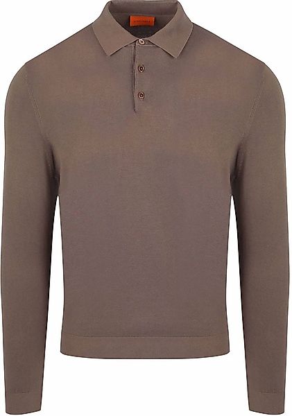 Suitable Compact Cotton Poloshirt Taupe - Größe L günstig online kaufen