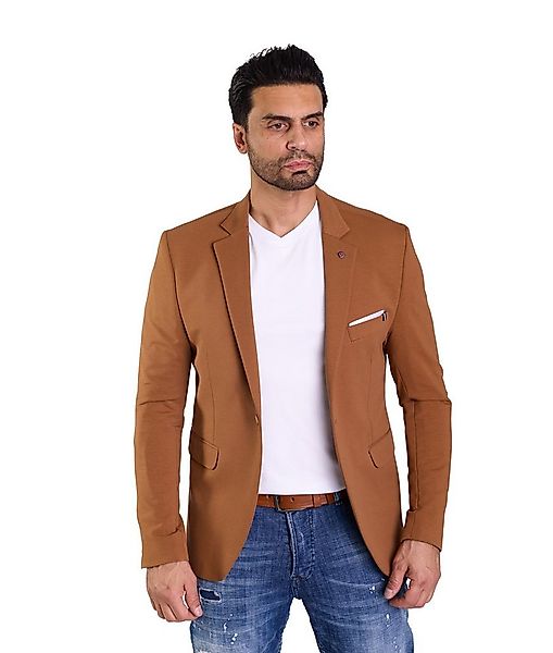 Denim Distriqt Jerseysakko Sportliches Herren SLIM FIT Jersey Sakko mit Str günstig online kaufen