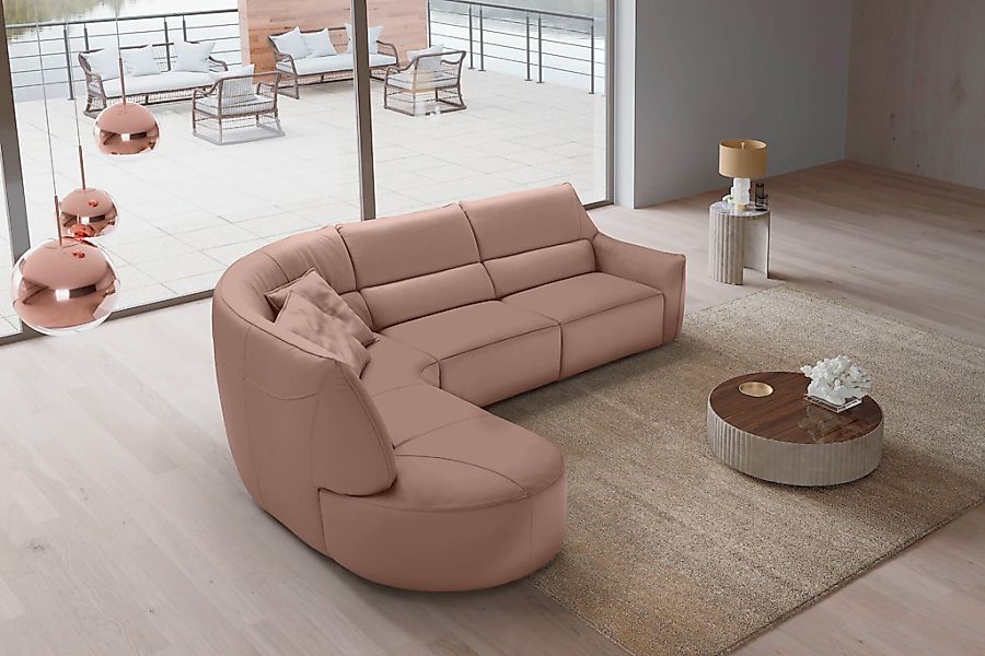 Egoitaliano Ecksofa "Puffy, extravagant & edel, Retro Designsofa, hoher Sit günstig online kaufen