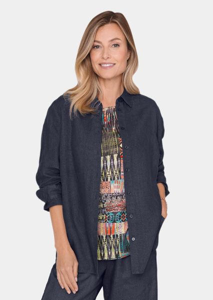 GOLDNER Langarmbluse Bequeme Damen Businessbluse Leichte günstig online kaufen