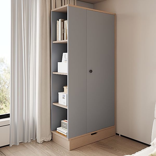 BlingBin Kleiderschrank Garderobenschrank Schlafzimmerschrank mit Türen günstig online kaufen