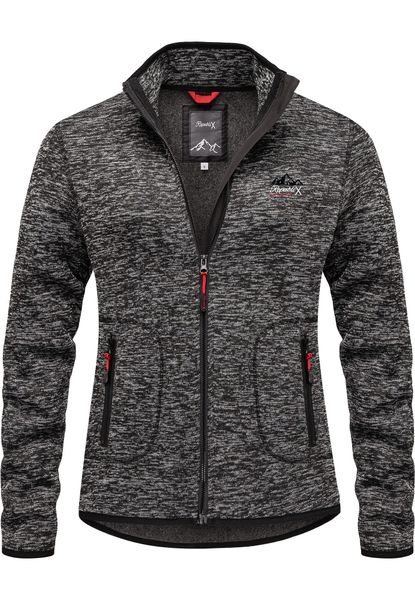 REPUBLIX Fleecepullover JUDIS Damen Strickfleece Sweatjacke günstig online kaufen