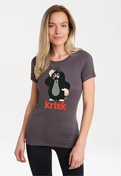 LOGOSHIRT T-Shirt "Der kleine Maulwurf - Krtek" mit coolem Maulwurf-Print günstig online kaufen