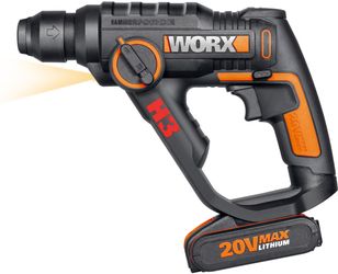 Worx Akku-Bohrhammer WX390.9 SDS-plus, 3-In-1, pneumatisches günstig online kaufen