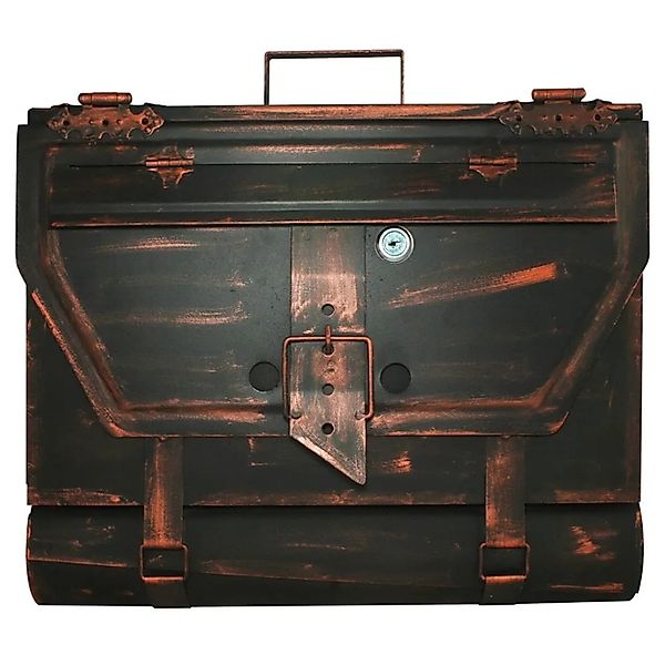 HMF 501-20 Briefkasten Aktentasche Antik 25 x 40 x 8 cm Kupfer günstig online kaufen