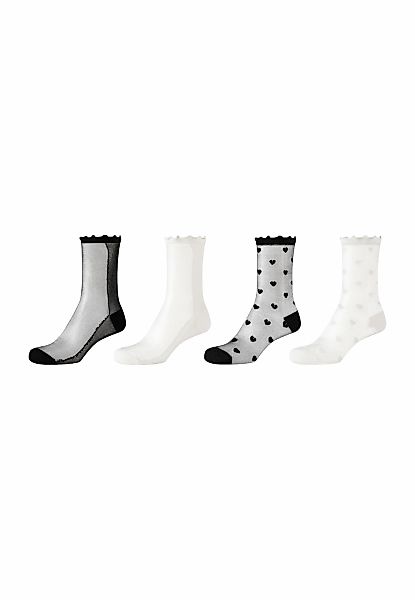 s.Oliver Socken "Socken originals transparent ruffle 4er Pack" 4er Pack Wei günstig online kaufen