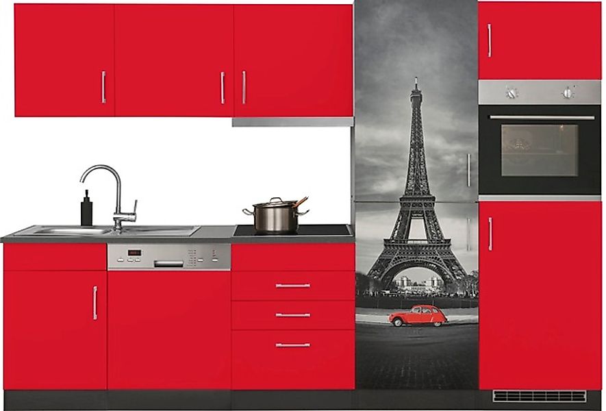 KOCHSTATION Küchenzeile »KS-Paris – Küchen mit einzigartigen Fotomotiven au günstig online kaufen