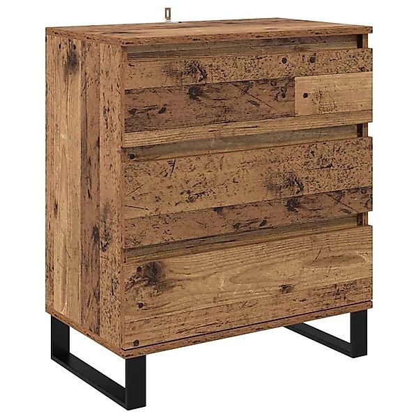 vidaXL Sideboard mit Schubladen Altholz 60 x 35 x 70 cm Holzwerkstoff 88195 günstig online kaufen