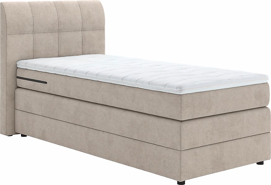 Home affaire Boxspringbett "Finja" besonders komfortable Liegehöhe, mit pra günstig online kaufen