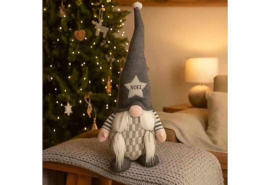 Online-Fuchs Dekofigur süßer Weihnachtswichtel mit XL Zipfelmütze & Knollna günstig online kaufen