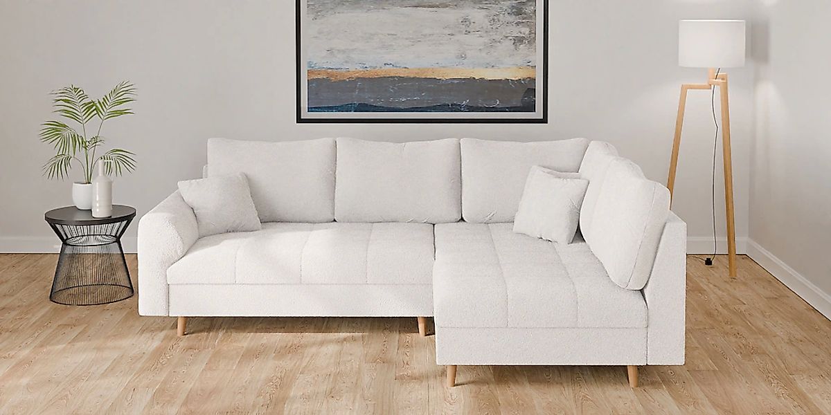 Home affaire Ecksofa "CHARRE L-Form mit Ottomane, Maße B/T/H: 231/161/81 cm günstig online kaufen