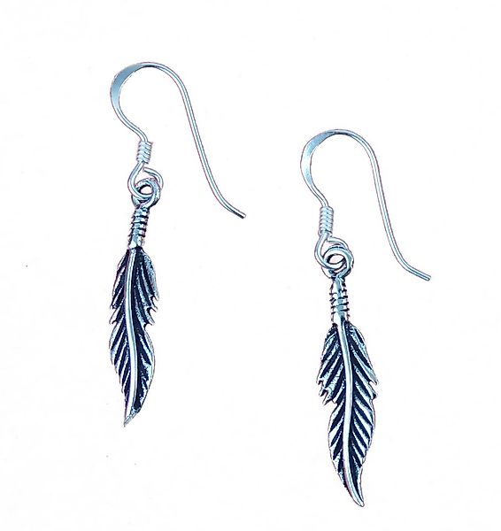 Westernlifestyle Paar Ohrhänger Feder aus 925er Sterling Silber Ohrringe We günstig online kaufen