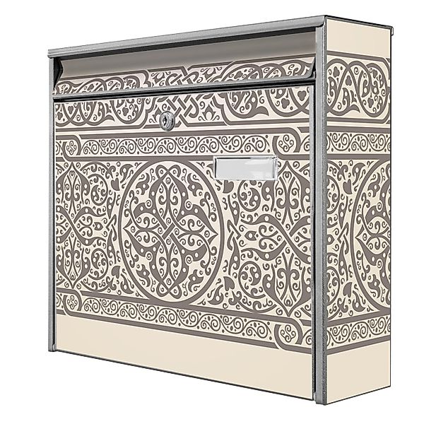 Banjado Briefkasten Silber 36.2x32.2x10cm Groß / Inkl. Montagematerial & 2 günstig online kaufen