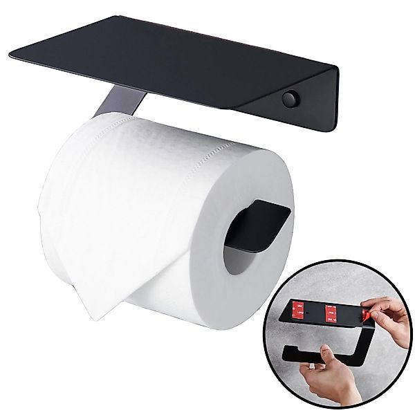 DEKAZIA Toilettenpapierhalter ohne Bohren Klopapierhalter Klorollenhalter günstig online kaufen