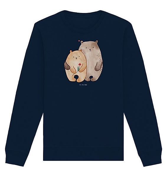 Mr. & Mrs. Panda Longpullover Größe M Bären Liebe - French Navy - Geschenk, günstig online kaufen