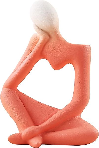 zggzerg Dekovase Keramik Vasen Deko Blumenvase Tischdeko Denker Modern Vase günstig online kaufen