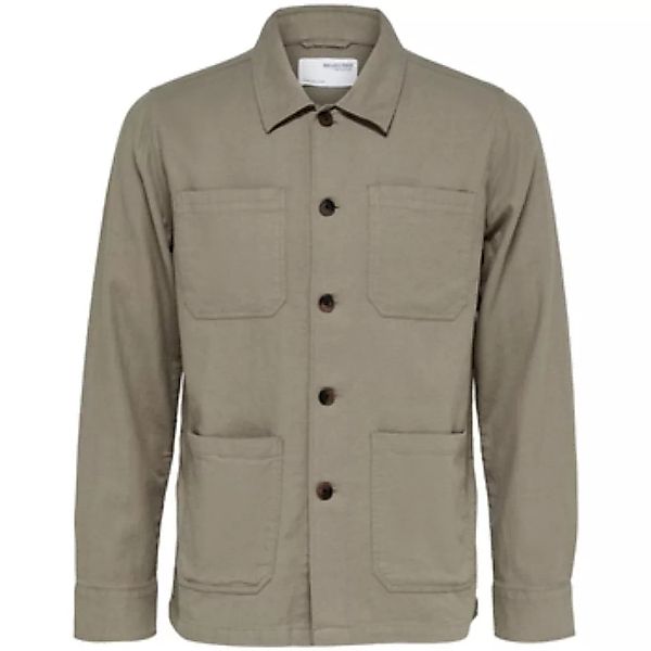 Selected  Hemdbluse Brody Linen Shirt - Vetiver günstig online kaufen