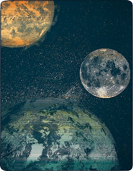 Biederlack Wohndecke "Wohndecke Cosmos" 150 x 200, mit Zierstich günstig online kaufen