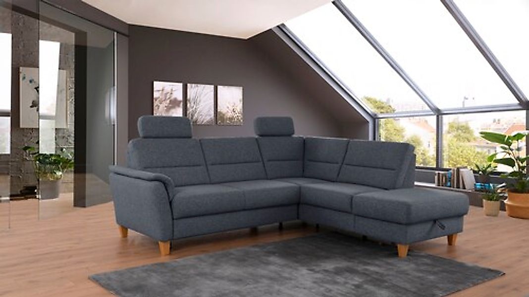 Home affaire Ecksofa »Palmera L-Form, B: 236 cm« optional Bettfunktion & Be günstig online kaufen