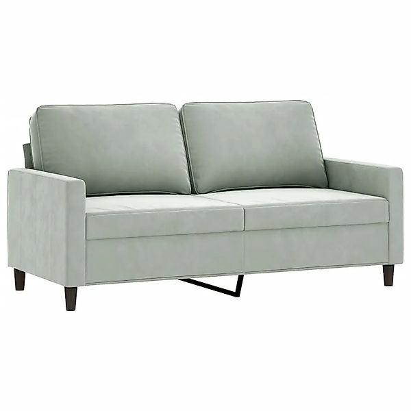 vidaXL 2-Sitzer-Sofa Hellgrau 140 cm Samt 359199 günstig online kaufen