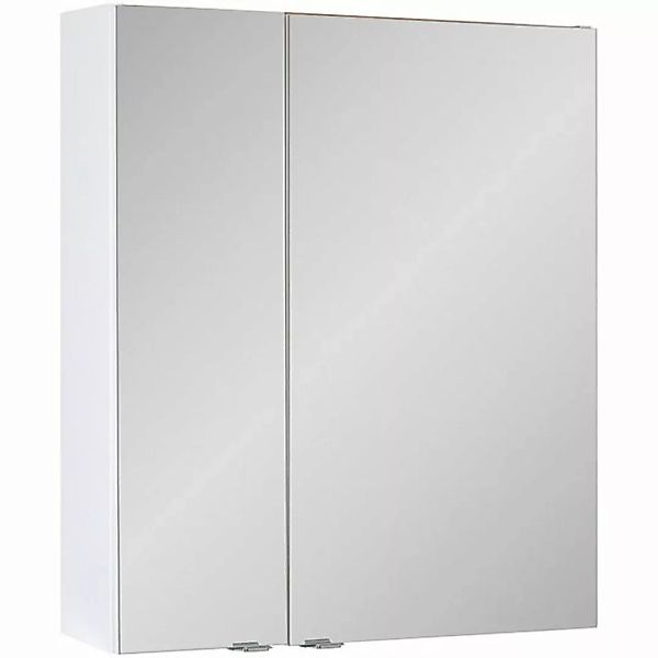 Lomadox Spiegelschrank AMARILLO-147-WHITE 60 cm, 2 Türen, glänzend weiß mit günstig online kaufen