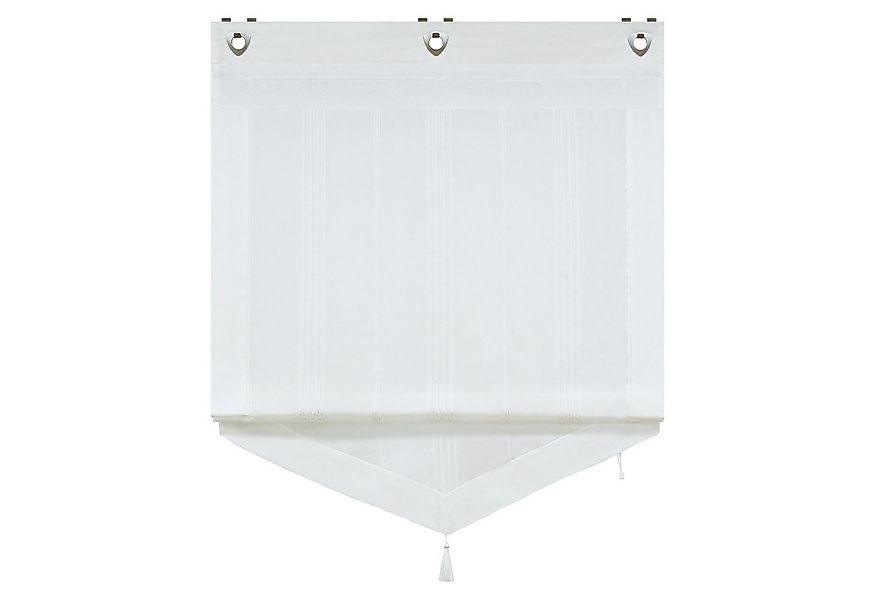 Joyswahl Raffrollo, ohne Bohren Küche Landhaus Raffgardinen mit Ösenrollo L günstig online kaufen