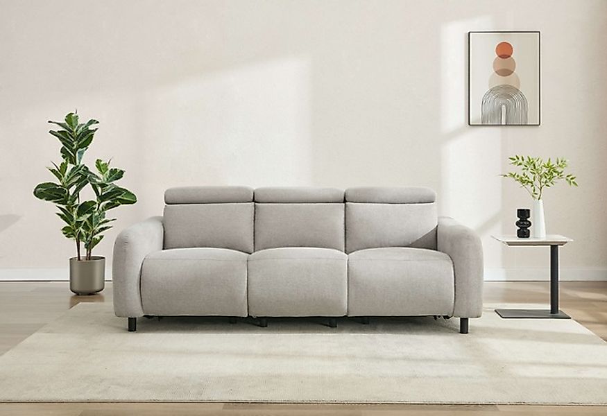 Home affaire 3-Sitzer »SKAANE Struktur-Sofa, 229 cm, manuelle-u. elektrisch günstig online kaufen