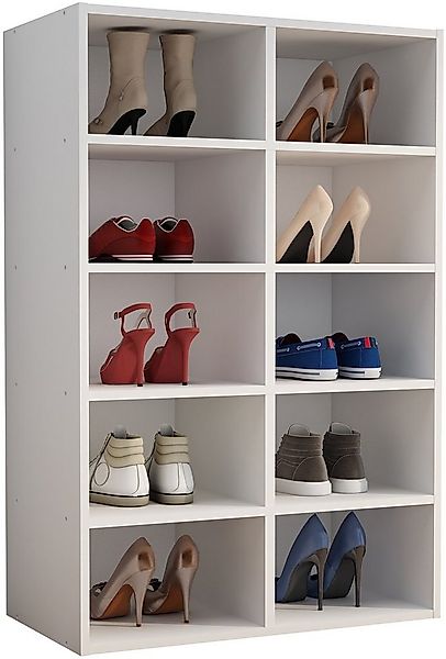 VCM Schuhregal Holz Regal Schuhschrank Schuhregal Hinsol M günstig online kaufen